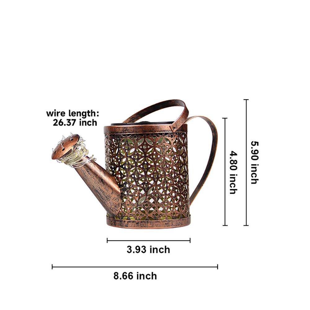 

Солнечные фонари-лейки, уличные подвесные водонепроницаемые садовые декорации, ретро металлическая лейка, солнечный свет для патио, двора, дорожки