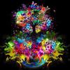 Full Drill Painting Diamond 5d Round Flower Embroidery Letter Mosaic Picture Of Rhinestone Needlework Wall Art