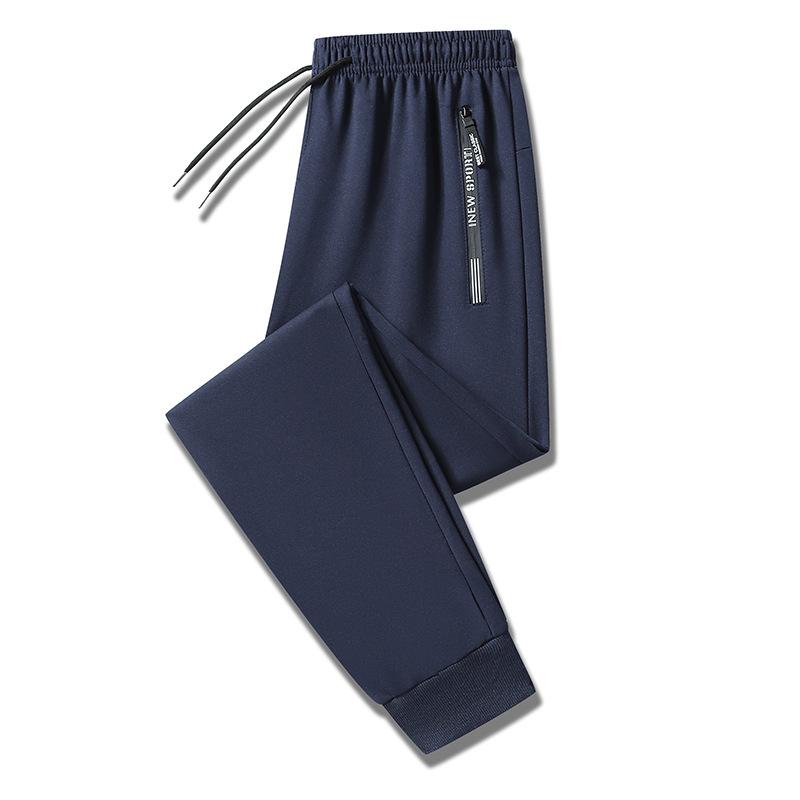 Men's Spring and Autumn Winter New Long Pants, Straight Loose Sports Bathroom Pants, Simple and Versatile Casual Pants for Men