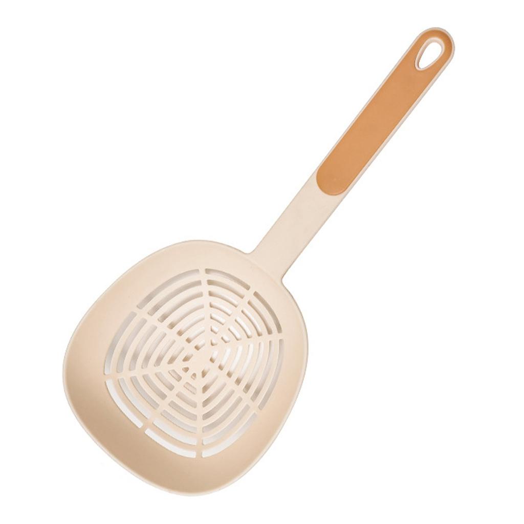 Nylon Skimmer Spoon Professional Food Grade Heat Resistance Draining Large Capacity Strainer Spoon for Kitchen