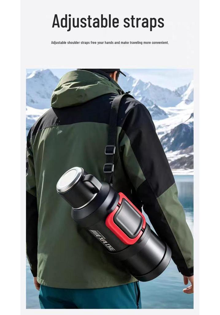 316 Stainless Steel Outdoor Thermos Flask - Large Capacity Portable Sports & Camping Water Bottle