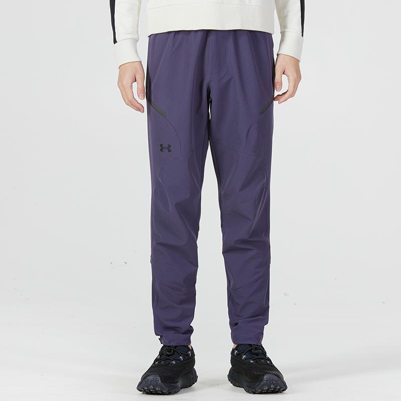 Under Armour Solid Color Logo Joggers Men Bottoms Purple 1373789-558