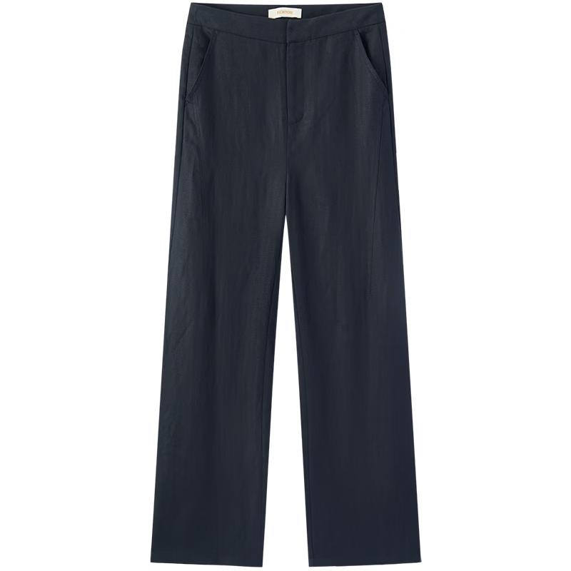 EICHITOO 2026 Summer Lyocell Blend Straight-Leg Casual Pants M