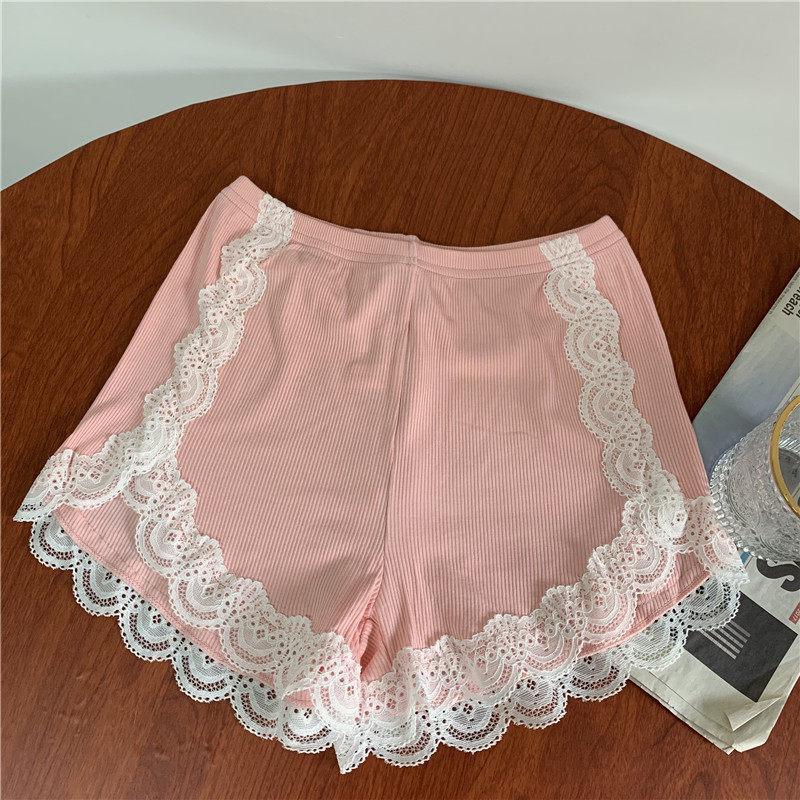 

Customized Women s Breathable Anti-Exposure Safety Shorts with Side Lace One Size [Recommended 40-75 kg]