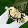 Wedding Gift For Her 925 Silver Natural Brecciated Mookaite Gemstone Pendant