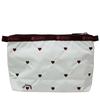 LeSportsac Pouch for Cosmetic Clutch 7105 HEART [LeSportsac] Women, (BERRY EMB) [Used]