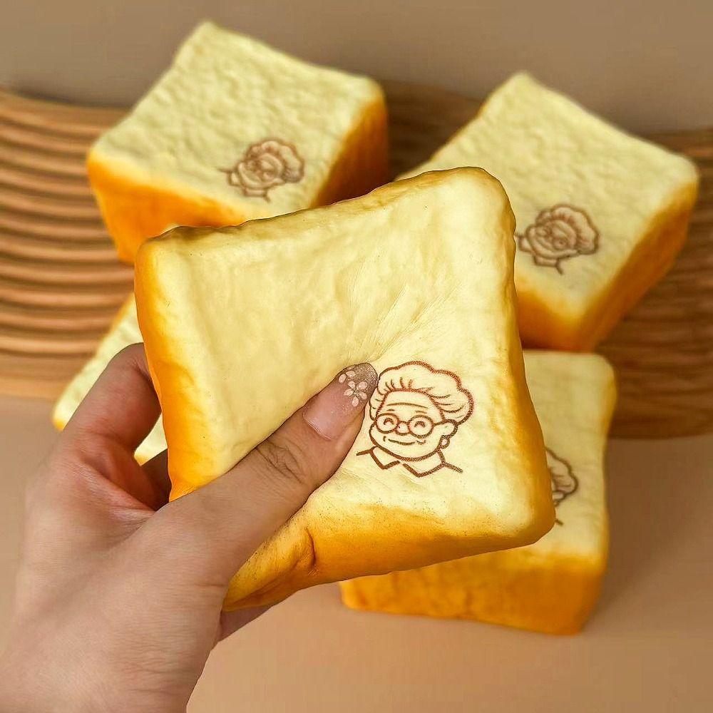 Moist Thick Grandma Toast Squishy Toy Slow Rising Sensory Fidget Toy  Adults