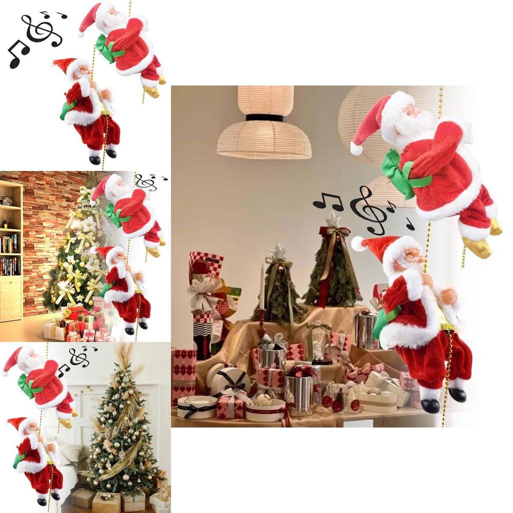 Adorable Electric Christmas Santa Plush Toy With Unique Crawling Features And Vibrant Colors For Holiday Decorations