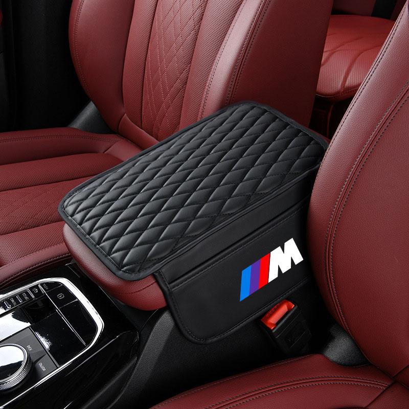 1Pcs Leather Auto Consoles Car Armrest Cushion with Storage Car Styling For BMW M E34 E36 E60 E90 E46 E39 E70 F10 F20 F30 X5 X6 X1 M3 M5 M6 E71 F01