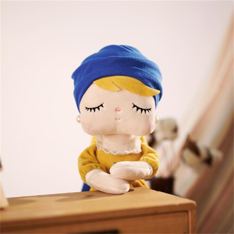 Non-Toxic Metoo Angela Famous Painting Plush Dolls Cute Children Elegant Princess Hug Soft Stuffed Toyskids Baby Gifts