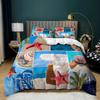 Beach Starfish Quilt Cover Three-Piece Digital Printing Pillowcase Bedding