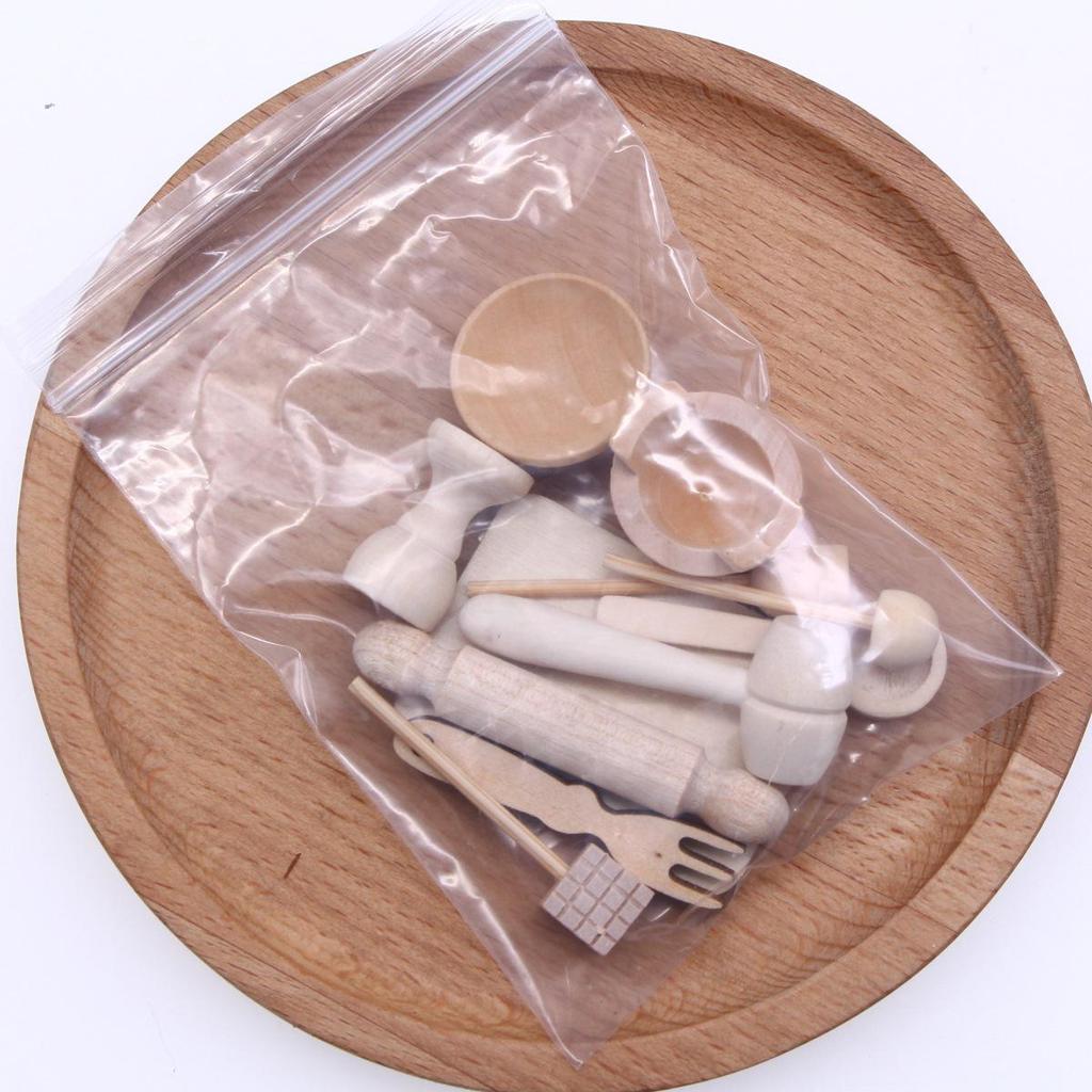 Miniature Dollhouse Kitchen Baking Tools Set for OB11 Scene Props