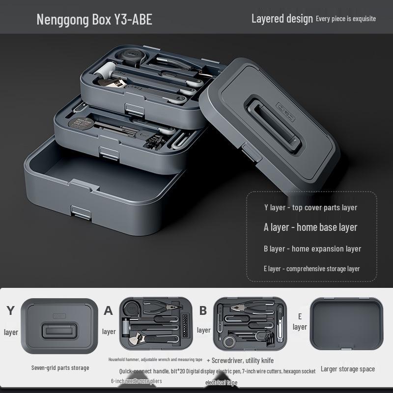 Green Forest Multifunctional Tool Set: Complete Household Hardware Repair Kit
