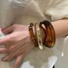 Acrylic Irregular Opening Bracelet Design Sense Niche Unique Bracelet Fashion Personality Jewelry Women