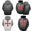 Vibrantly Designed Unisex Knights Templar Cosplay 3d Print Pullover Casual Sweater