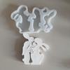Easter Themed Ornament Mould Flexible Silicone Mold for Rabbit Figurine Decoration Gypsum Mold Jewelry Making Supplies