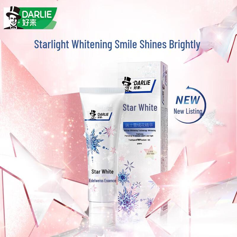 Darlie Starry White Edelweiss Whitening Toothpaste 2-Pack