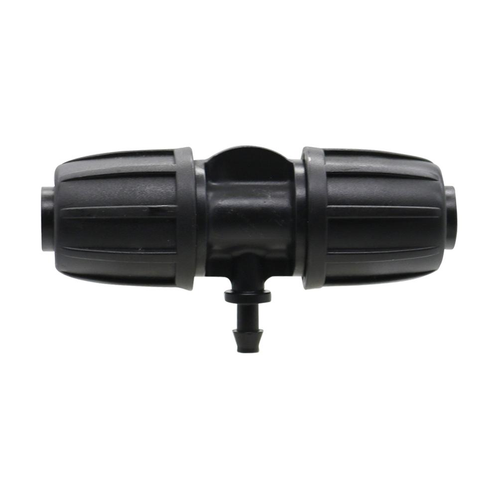 5 Stück Gartenbewässerung 16mm Schlauch zu 4/7mm Schlauch Schnittstelle Verriegelbare Verbinder T-Stück 4-Wege-Verbinder Schlauchverbindungsadapter