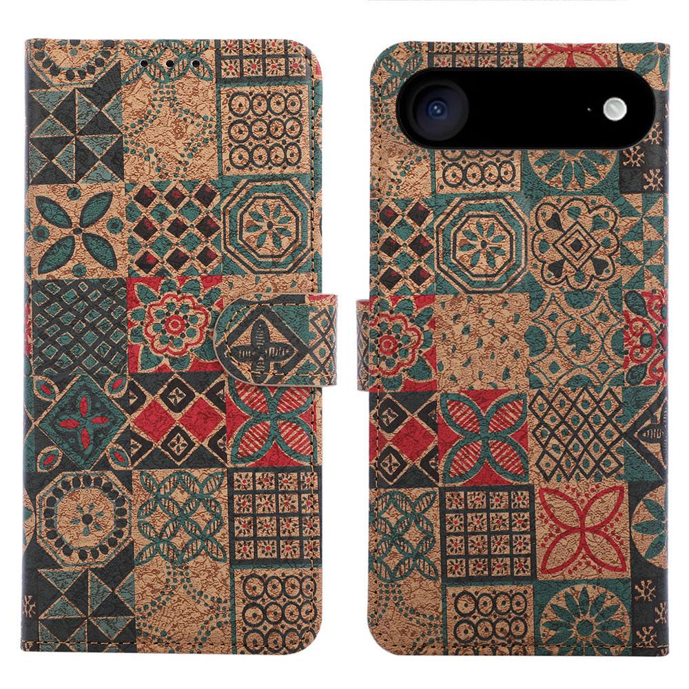 For iPhone Air Leather Wallet Case Bohemian-style TPU PU Phone Cover with Stand