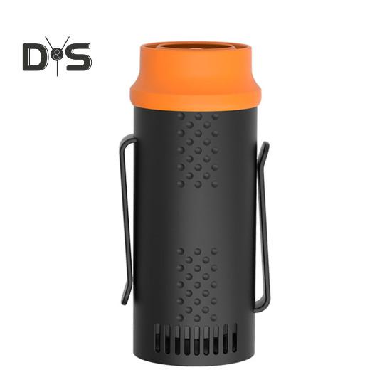 

Перезаряжаемый персональный поясной вентилятор с 4 скоростями, регулируемый, мощный поток воздуха, низкий уровень шума, дизайн без помощи рук, подвесной шейный вентилятор, носимый на поясе оранжевый/чёрный