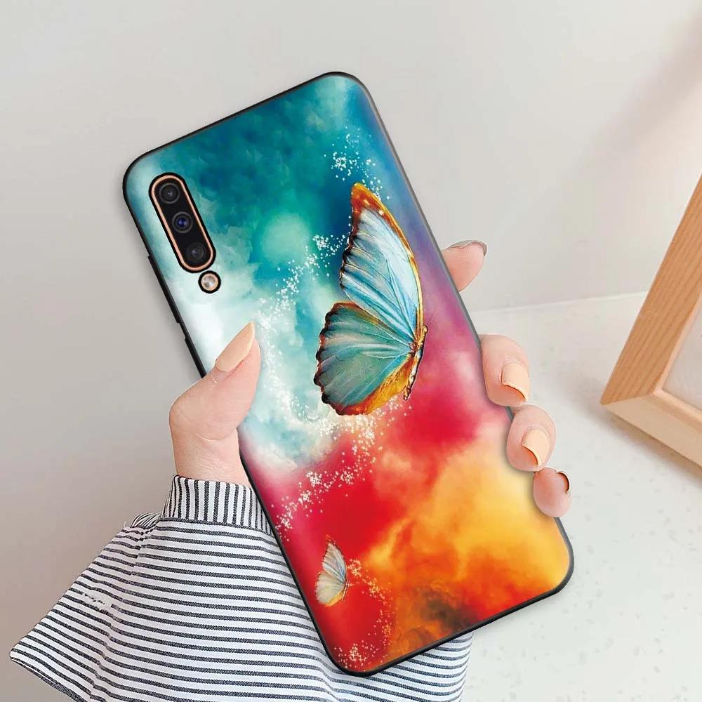 Für Samsung Galaxy A50 Hülle Für Samsung A50s A30s Handyhüllen Für Samsung A50 Blumen Silikon Weiches TPU Fundas A 50 A30 S Bumper