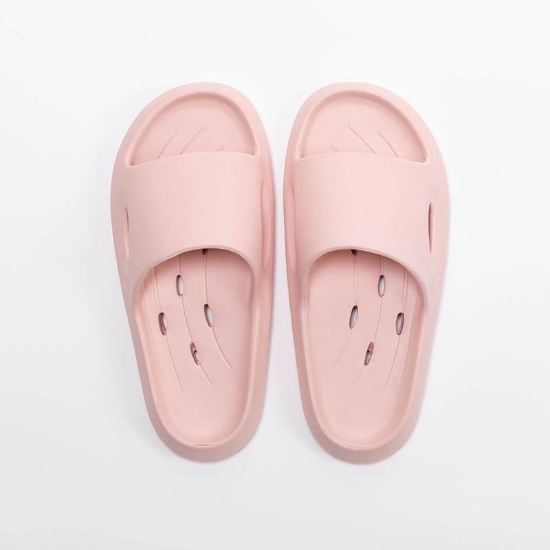 

Strictly selected summer home indoor men and women bathing and bathing non-slip hollow water leakage quick-drying bathroom cool slippers 37-38 светло-розовый