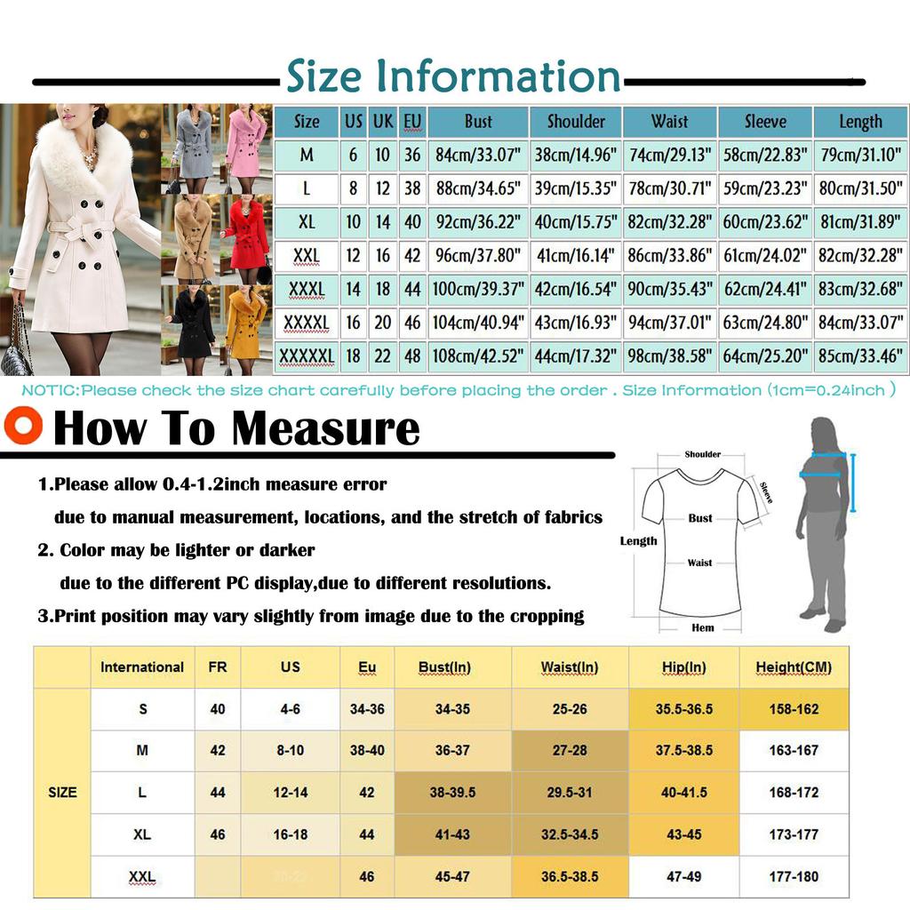 Jachetă de lână cu rever de iarnă pentru femei