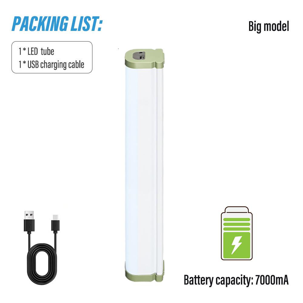 High Bright LED Magnetic Tube, Portable Camping Light with Magnet and Hook, 5 Lighting Modes, for Emergency, Night Market