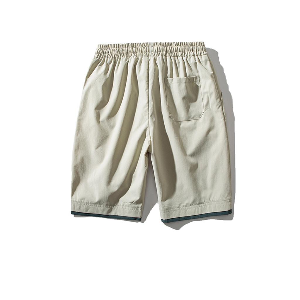 Men's Summer Color Loose Laced Comfortable Casual Shorts Beach Pants