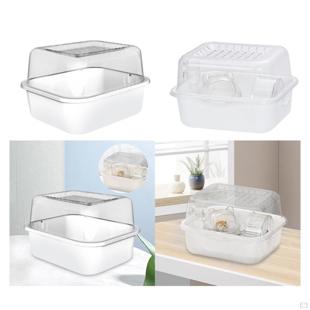 Hamster Cage Exercise Playing House Breathable for Hedgehogs Ferret Guinea Portable 25x19x19cm Small