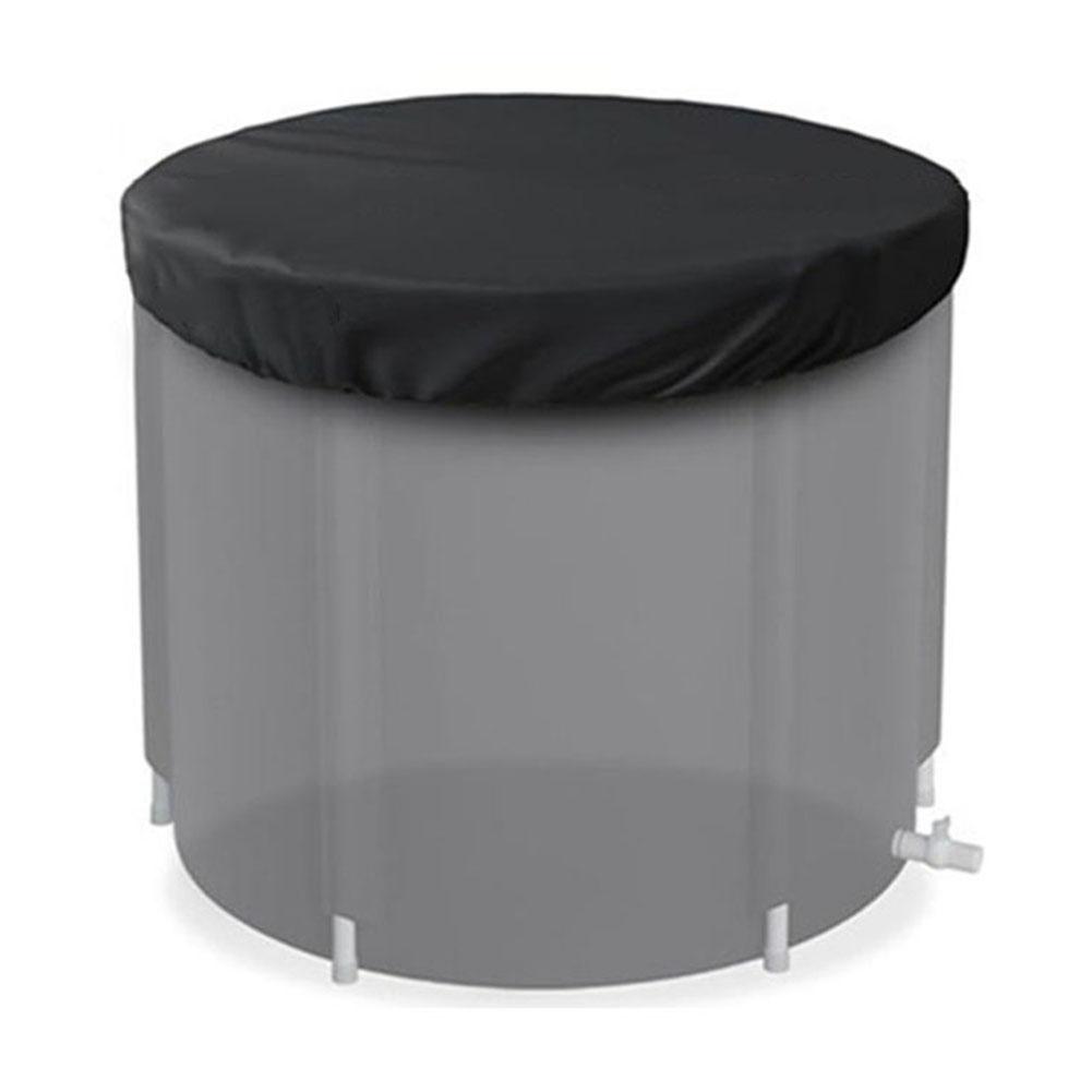 Effortless Storage Ice Bath Cover Fits Most Round Tubs Waterproof and Debris Resistant for Post Workout Recovery