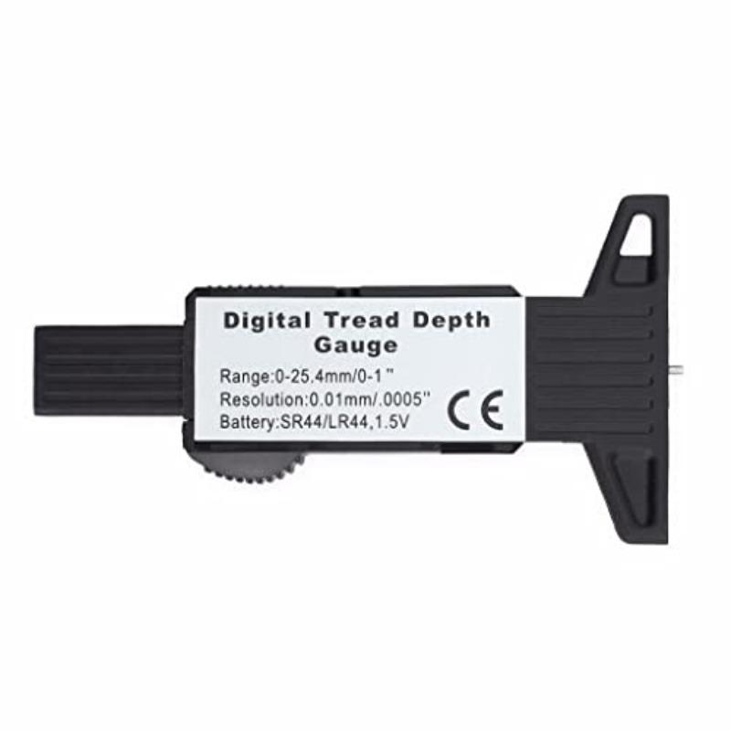 0-25.4mm Digital Tire Tread Gauge with LCD Display and Suitable for Operation At 0-40°C for Cars, Vans, Motorcycles, Trucks