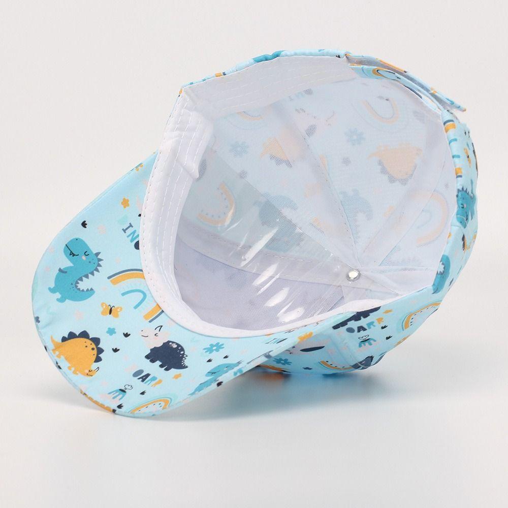 Animal Print Kid Baseball Cap Breathable Boy Girl Sunshade Cap Cute Wide Brim Visor Hat Outdoor