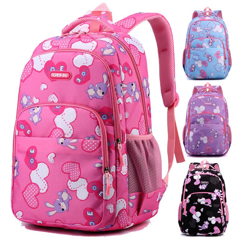 Rabbit Children Pattern Schoolbag Large Capacity Breathable Student Backpack