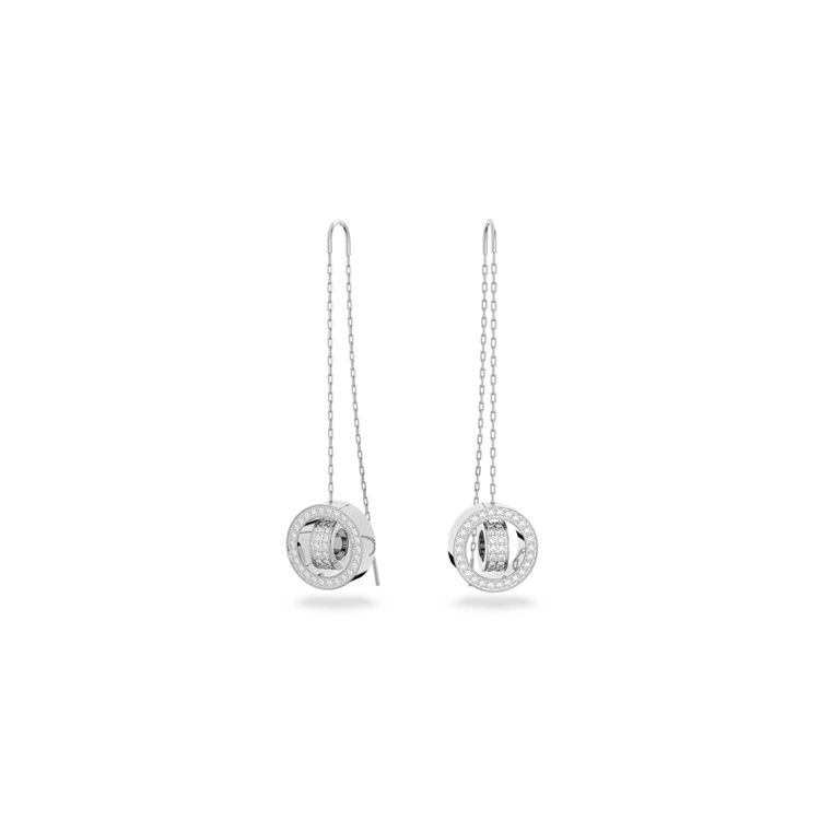 Swarovski Earrings Crystal Stone Rhodium Plated Jewelry Women earrings 5636435 Box (Random Color)
