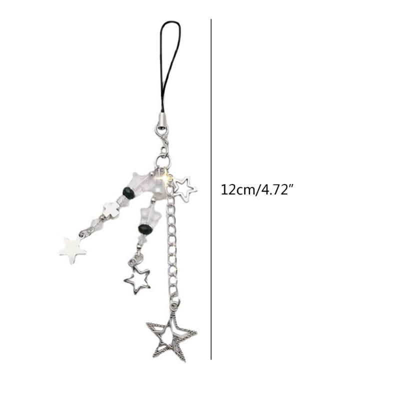 High-Quality Star Cross Mobile Phone Charm Strap Phone Chain Keychain Lanyard Perfect Gift for Friends and Family