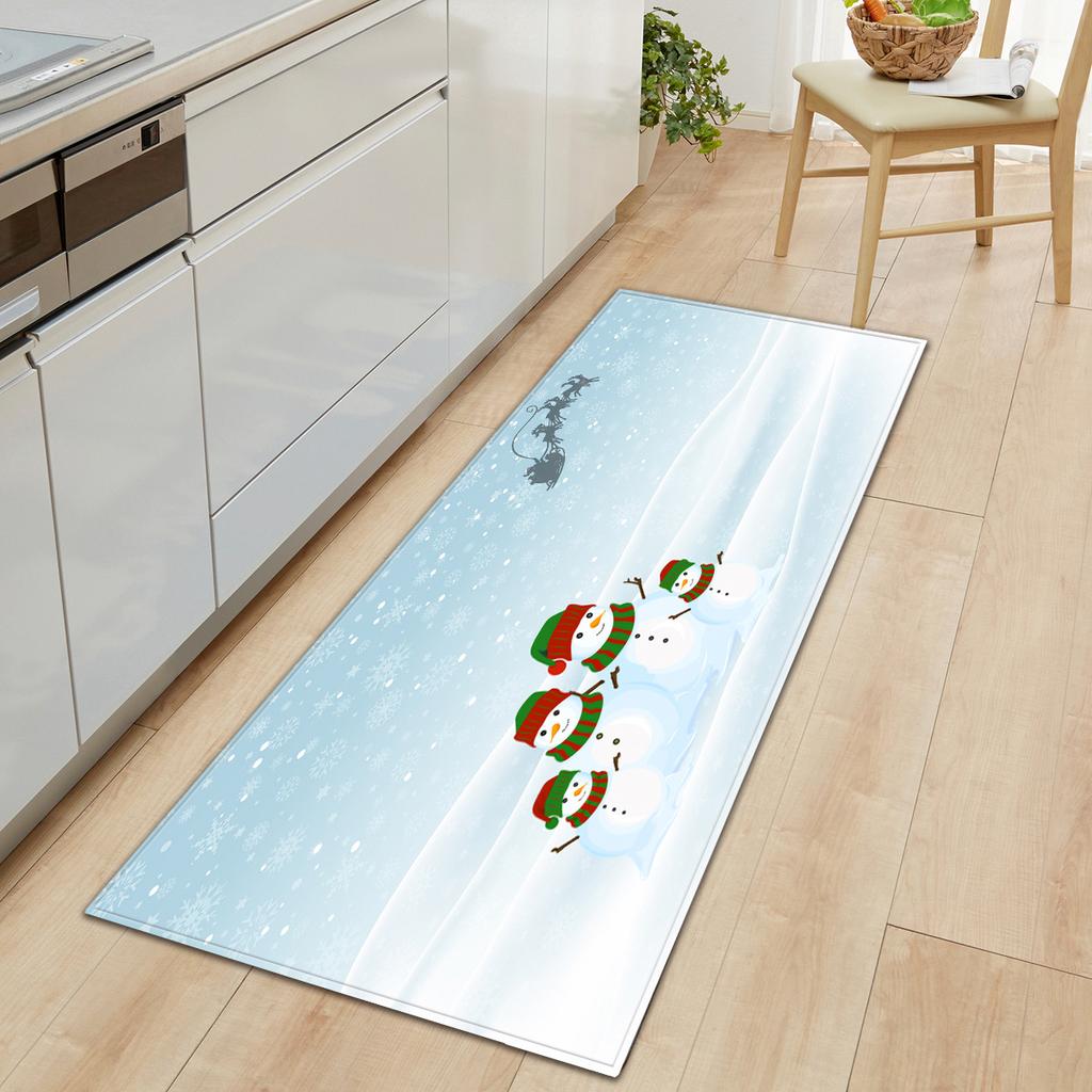 Christmas Kitchen Sand Carpet Doormat Long Floor Mat