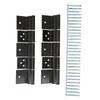 RV Entry Door Hinge RV Entry Door Friction Hinge Kit Alloy Steel Black 5 Wheel for Travel Trailer Camper