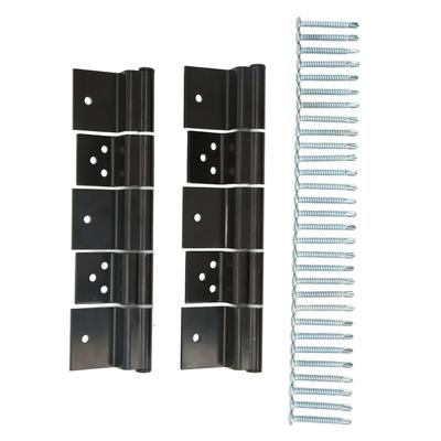 RV Entry Door Hinge RV Entry Door Friction Hinge Kit Alloy Steel Black 5 Wheel for Travel Trailer Camper