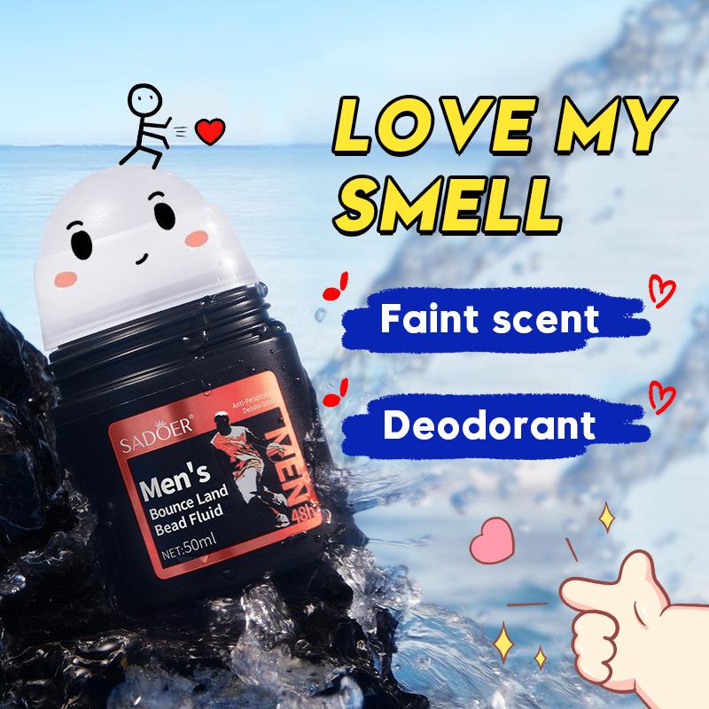 Antitranspirant-Lotion für Männer SADOER Antitranspirant Dry Tragbare Duft-Walking-Bead-Körperlotion