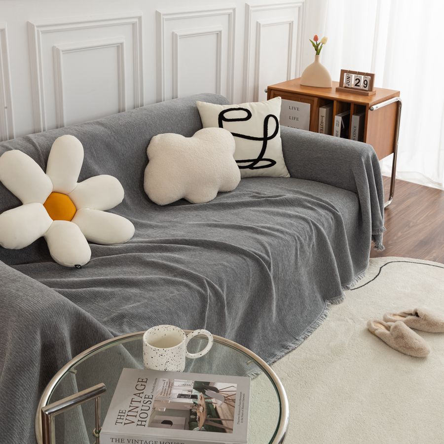 

Sofa Cover Cloth Chenille Anti-Cat Scratch Sofa Cushion All-Inclusive Non-Slip Cover Modern Simple Dust Cover Cloth 130*180