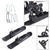 Skiplatte Rollen Kufen Schlitten Skifahren Board Strand Skateboard Schnee Roller Schlitten Laufrad Ski Schlitten Einfach zu installieren