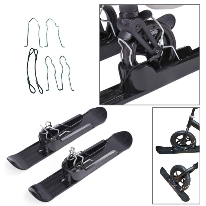 Skiplatte Rollen Kufen Schlitten Skifahren Board Strand Skateboard Schnee Roller Schlitten Laufrad Ski Schlitten Einfach zu installieren