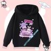 2026 New Kurumi Children's Hooded Sweatshirt Boys' Sport Shirt Girls' Casual Top Sanrio Cartoon Print Fall/Winter Pullover Shirt
