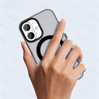 Transparente Hülle für iPhone 17 Hülle Abdeckung iPhone 17 Air 17 Pro Max Magnetische Adsorption Kabellose Ladeabdeckung für iPhone 17 Hülle