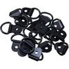 Black D Rings Anchor Lashing Ring, D-Ring Tie Downs, For Car Truck Trailer Cargo RV Boats (Black 18 Pcs)