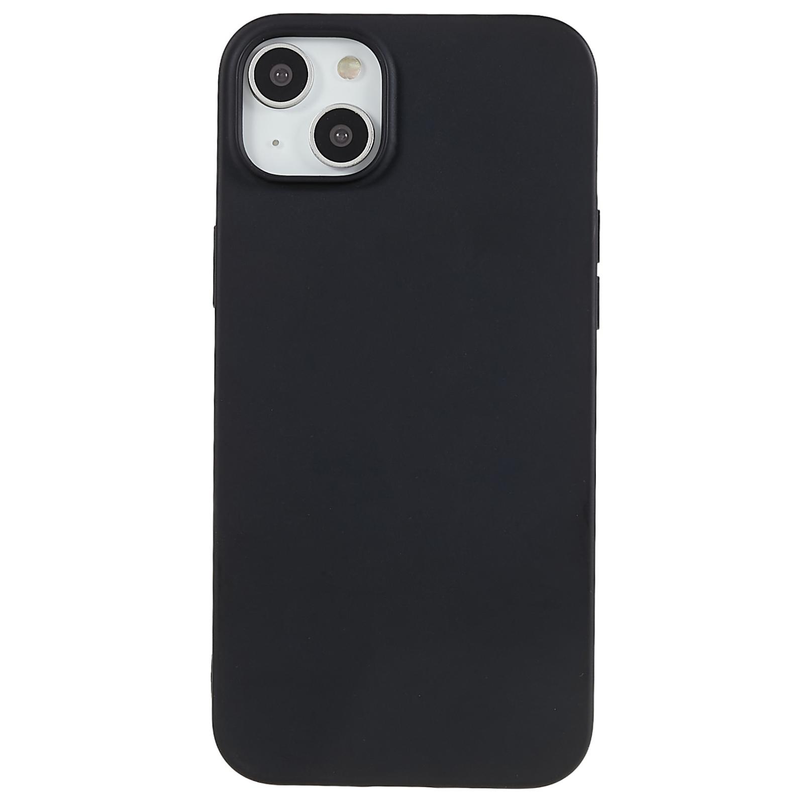 

Soft TPU Phone Case for iPhone 14/13,Matte Finish Anti-scratch Cell Phone Back Cover Black