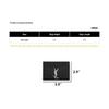 Saint Laurent Ysl Monogram Silver Logo Grainy Embossed Quilted Leather Card Holder Women Card Holder Black 423291-BOW02-1000