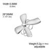 Cazador Cute Bowknot Rings Trend 2026 Stainless Steel Jewelry Adjustable Rings for Women Party Wedding Brithday Gifts New