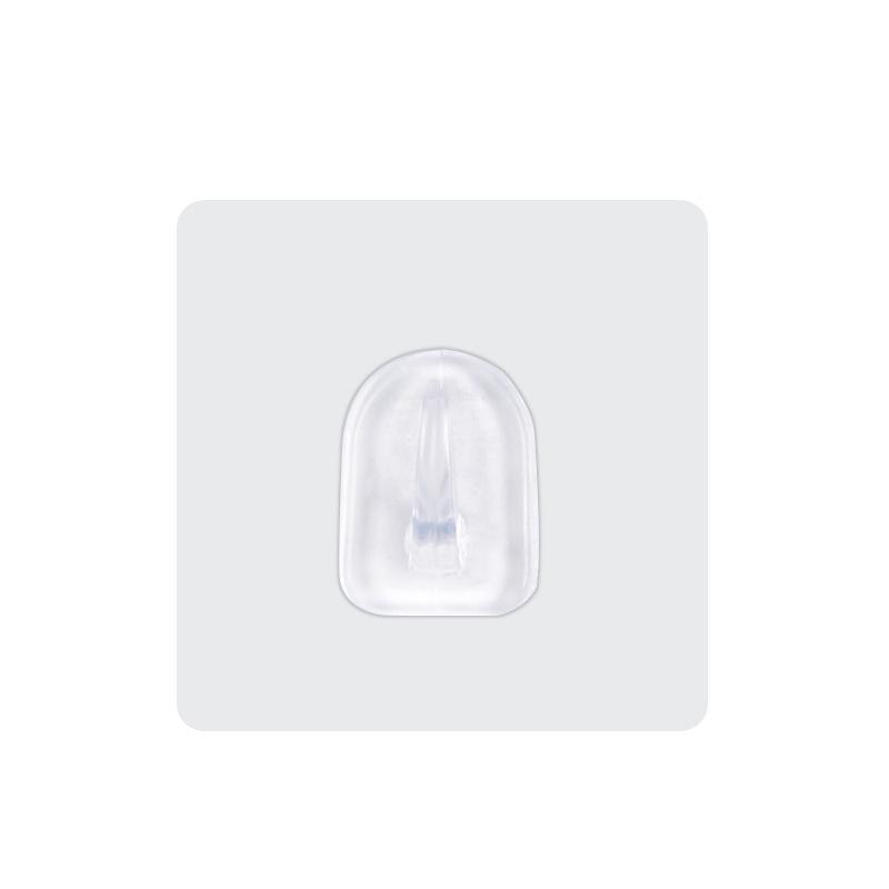 Punch-Free Transparent Adhesive Hook for Kitchen Wall Mounting